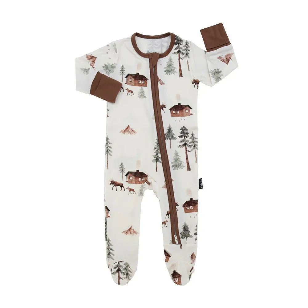 Footed Bamboo Sleeper - Moose