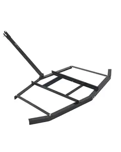 66-Inch Width Tow Behind Drag Harrow For ATV UTV, Heavy-Duty Steel Gravel Grader, Durable Towable Landscape And Farm Equipment, Easy Hitch Attachment, Ideal For Dirt, Gravel, Sand, Lawn Edges, Road Maintenance