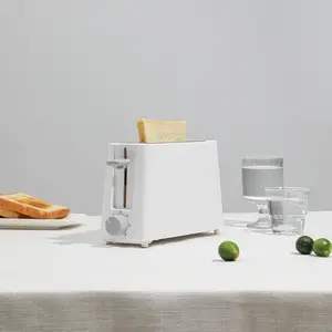 Mini 1-Slice Automatic Toaster, Compact Single Bread Heating Breakfast Machine for Home
