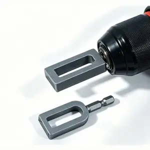 Professional Rebar Tie Wire Twisting Tool for Drills - 2PCS Heavy Duty Steel Wire Twister with 6mm Hex Shank for Construction and Fencing Projects