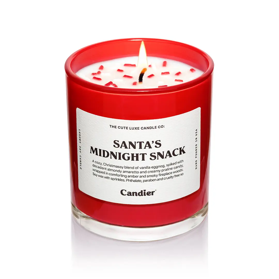 Santa's Midnight Snack Candle
