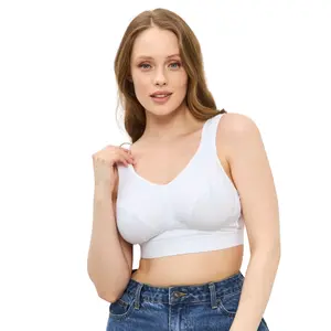 Mastectomy Sport Bra Post-Surgery Plus Size with Pockets for Prosthesis