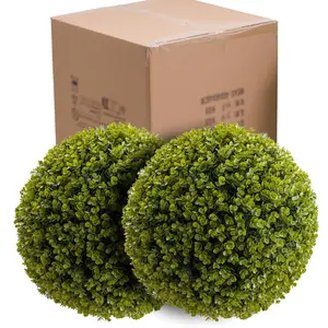 GARVEE Topiary Ball  2 Pcs, Artificial Boxwood Topiary Balls Garden Spheres Decorative Balls for Outdoor Patio Garden and Indoor, Wedding Decoration, 21 Inch