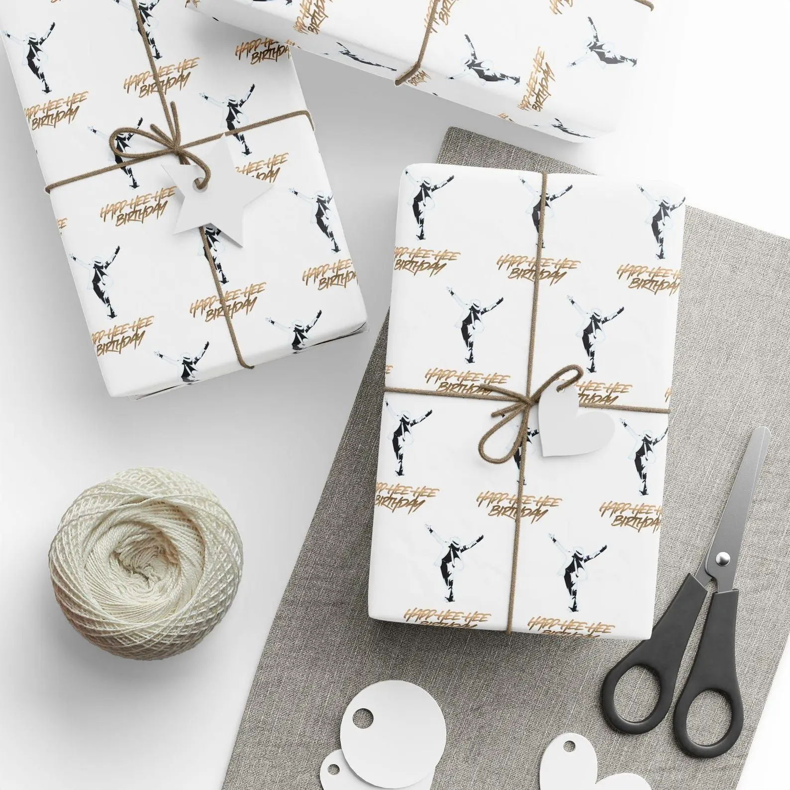 Michael Jackson Birthday Gift Wrapping Paper Roll  King of Pop Gift Wrap  Music Lover Birthday Wrapping Sheet