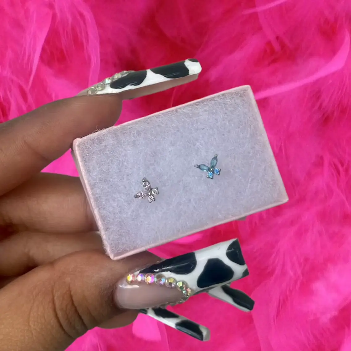 Butterfly Gem Nose Stud