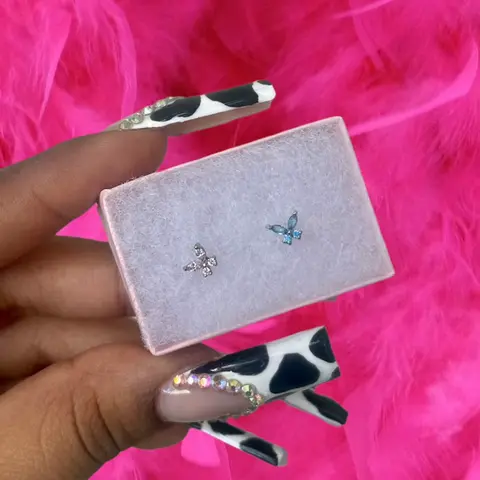 Butterfly Gem Nose Stud
