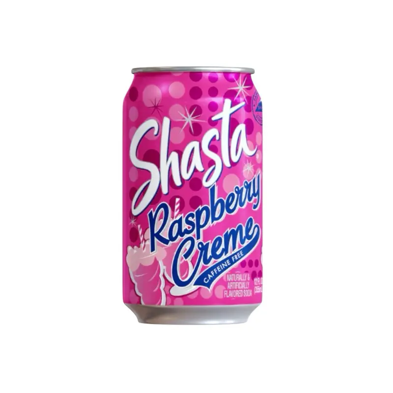 Shasta Raspberry Cream Soda- 1 Can 12 Fl oz