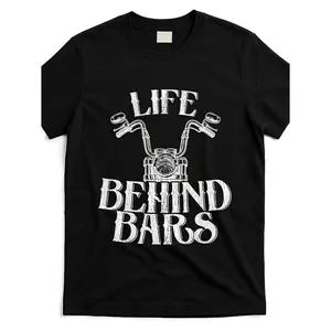 Humorous Motorcycle Prison Joke T Shirt Casual Short Sleeve Graphic Tee for Enthusiasts and Gifting