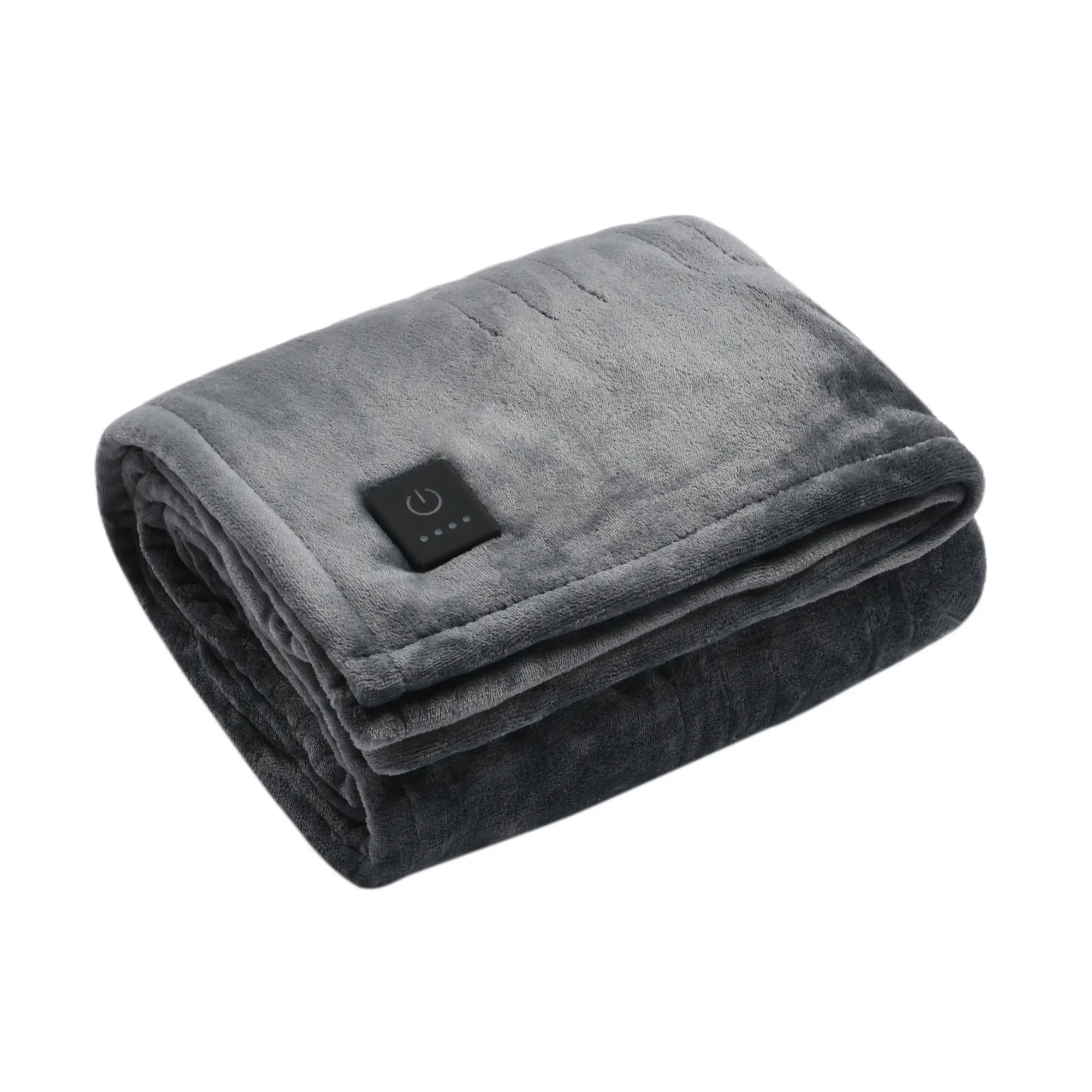 Cozy Machine Washable One-Touch Electric Heated Throw Blanket Fleece, 50x60 inches - Cozy, with 4 Adjustable Heat Settings & Built-in Remote