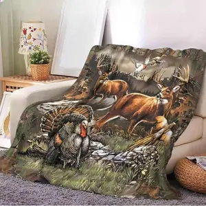 Animal Print Soft Blanket,  Multi-purpose Throw Blanket, Air-conditioned Room Blanket, Warm Nap Blanket for Home Office Travel Camping  Christmas gift Skin-friendly, lightweight and soft