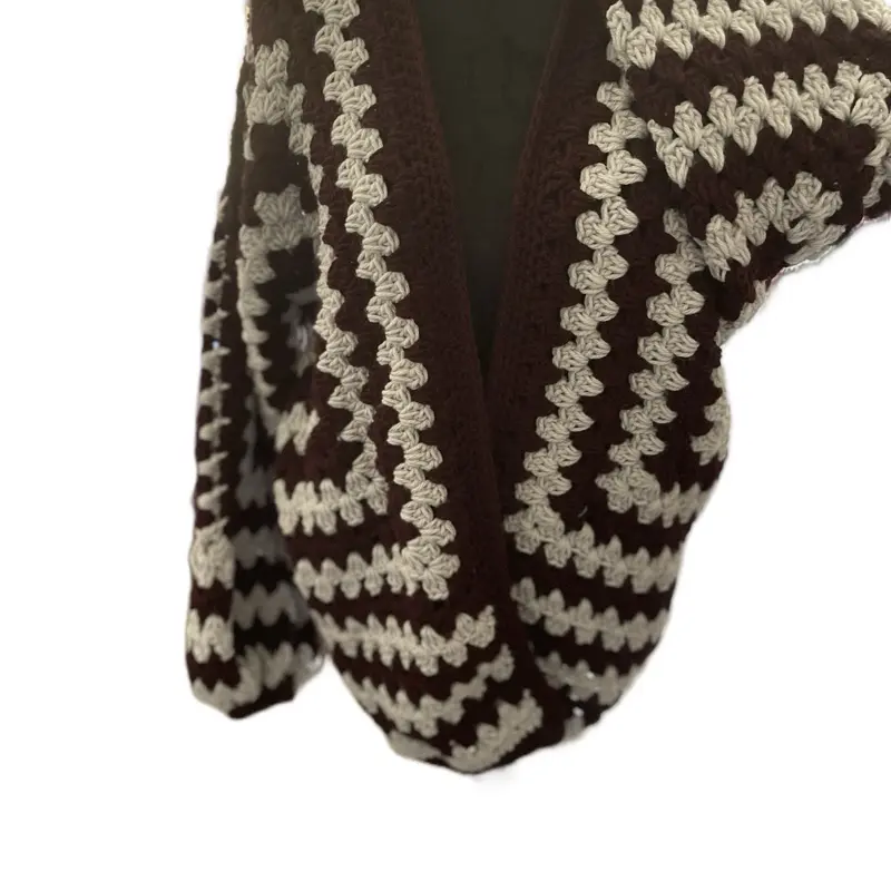 Handmade crochet hexagon Cardigan