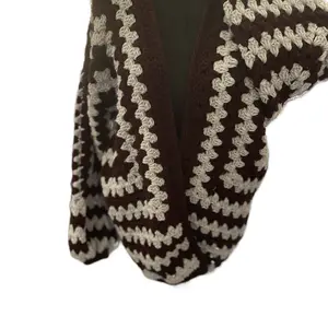 Handmade crochet hexagon Cardigan