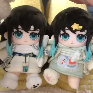 20 Cm Stuffed Plush Kimetsu No Yaiba Tokitou Muichirou Anime Cosplay Attribute Plush Figures Dress-up Cotton Doll Cartoon Gift