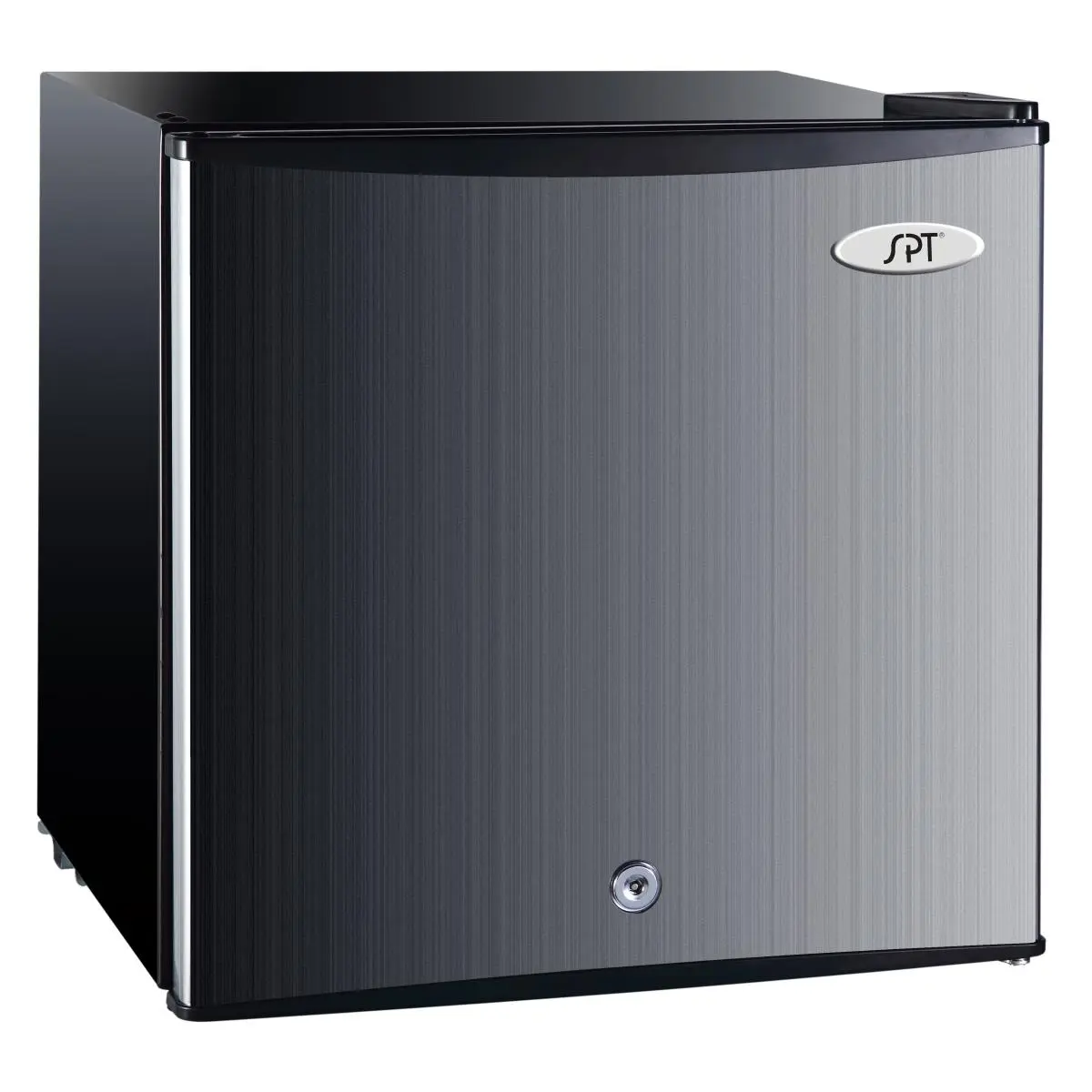 212 MAIN SPT UF-114SSA Compact Stainless Steel Upright Freezer - 1.1 cu. ft., 115V, Adjustable Temp, Removable Shelf, Flush Back, Manual Defrost, Energy Star, Lock and Key, 19.375 h x 18.5 w x 17.5 d in, 55 lbs