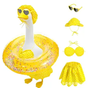 Cross-border new product: Raincoat-style DIY toy, goose-shaped clothing, porch goose costume, yard goose decoration, festive outfit set.