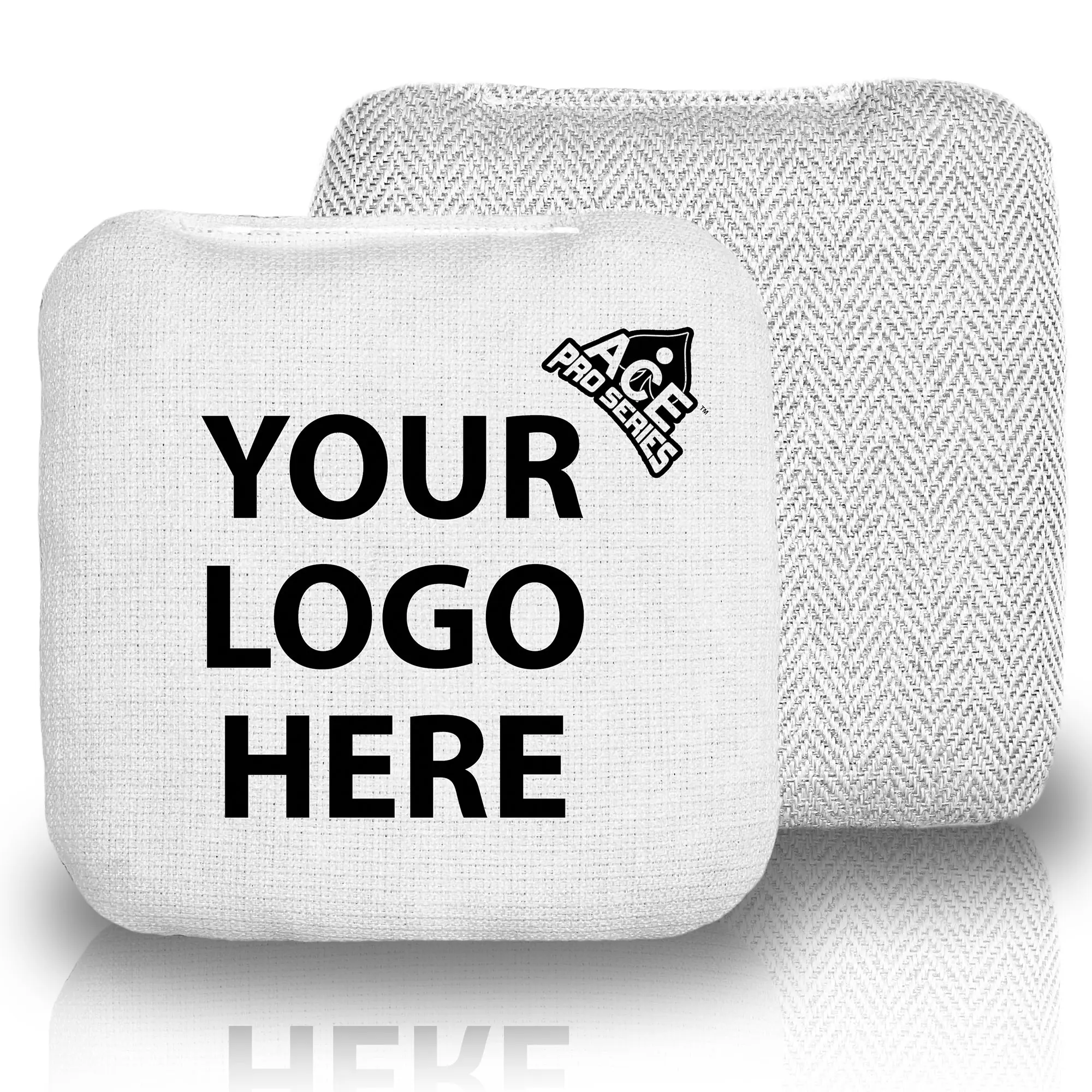 Custom White Carpet Cornhole Bags | Beast Pro Series, Set of 4