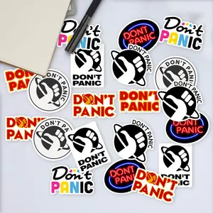 Stickers Pack 20 Pcs Don't Skateboard Bike Panic Bottle Waterproof Vinyl Water Car Colorful Luggage Bumper Guitar Aesthetic Laptop