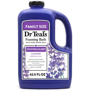 (A)Dr Teal’s Foaming Bath – Lavender Soothe & Sleep Blend with Epsom Salt, 62.5 fl oz