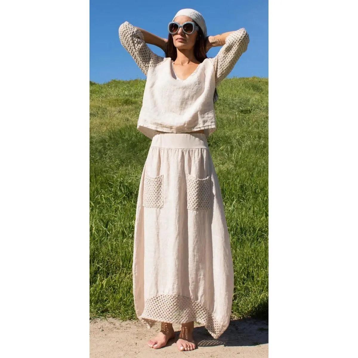 Primavera Linen Skirt