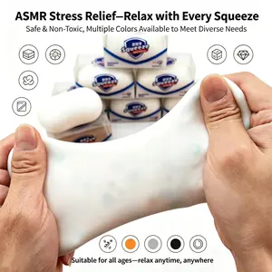 Premium ASMR Anti-Stress Soap Ball Fidget Toy, Crunchy Squeeze Sensory Block, Anxiety Relief for Classroom/Office Focus, Therapy Gadget for ADHD/Autism Birthday Gifts