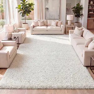 JONATHAN Y Mercer Shag Plush Indoor Area Rug; for Living Room, Kitchen, Bedroom, Dining Room, Office