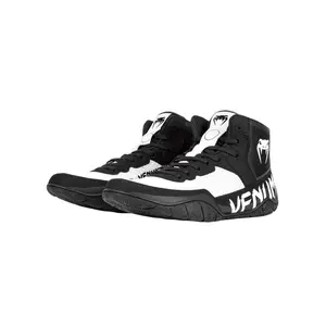 Venum Elite Wrestling Shoes - Black/White