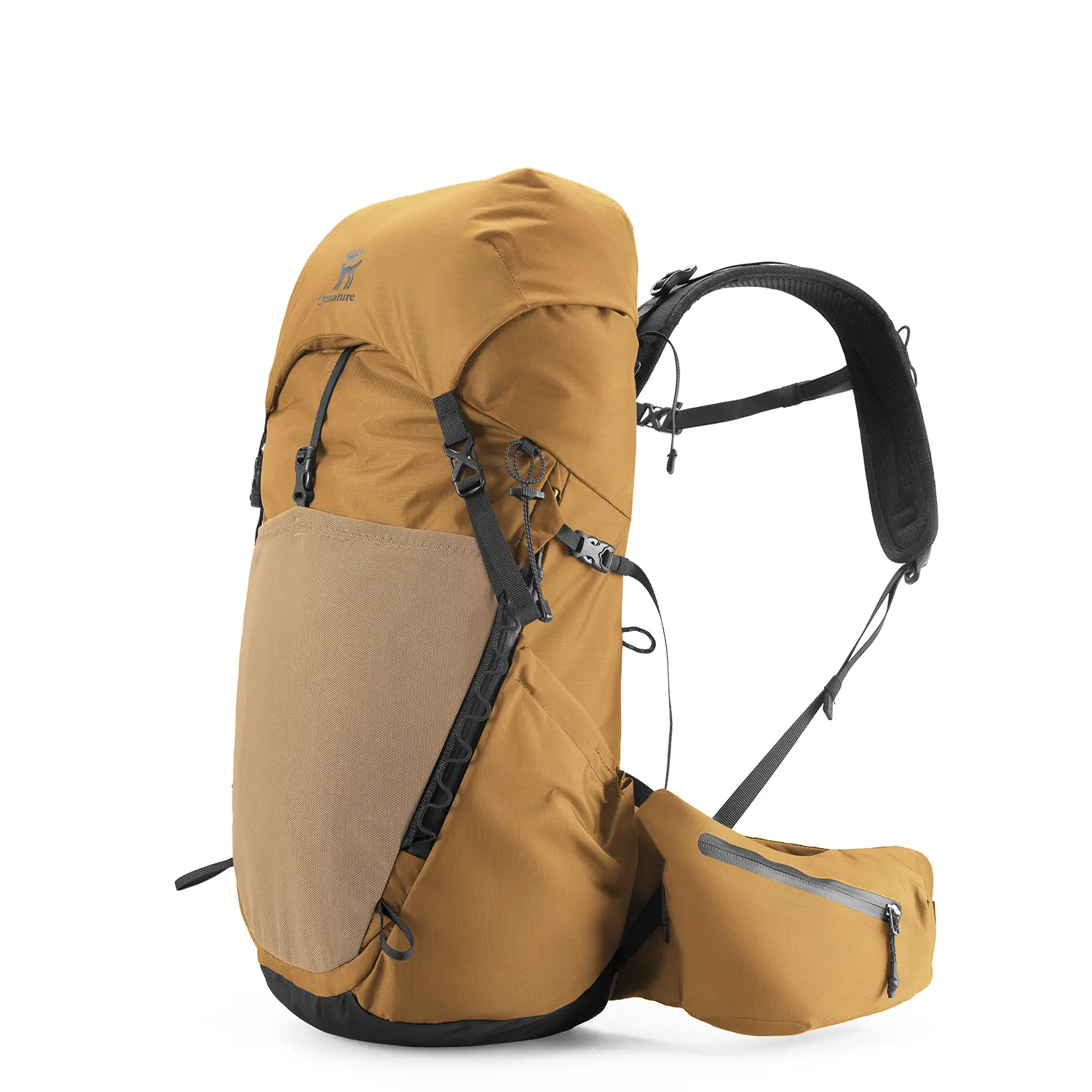 Qunature Unisex 25L Hiking Backpack - Durable, Lightweight 210D Nylon Fabric, Adjustable Straps, Breathable Backplane, Stable, Waterproof, Comfortable, Solid for Camping & Hiking, Outdoor, Ergonomic Design, Moisture-Wicking, Scratch Resistant