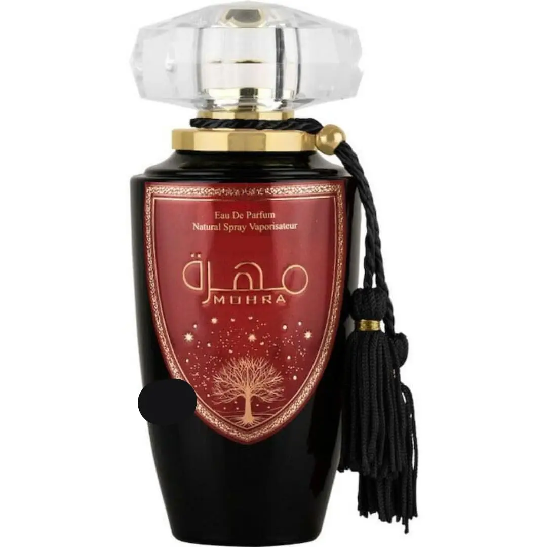 Lattafa Mohra Eau de Parfum Spray for Unisex 100ml 3.4oz Perfumes Arabia Arabian Scent Aromatic Woody Fragrance Floral Oriental Citrus Woody Musk