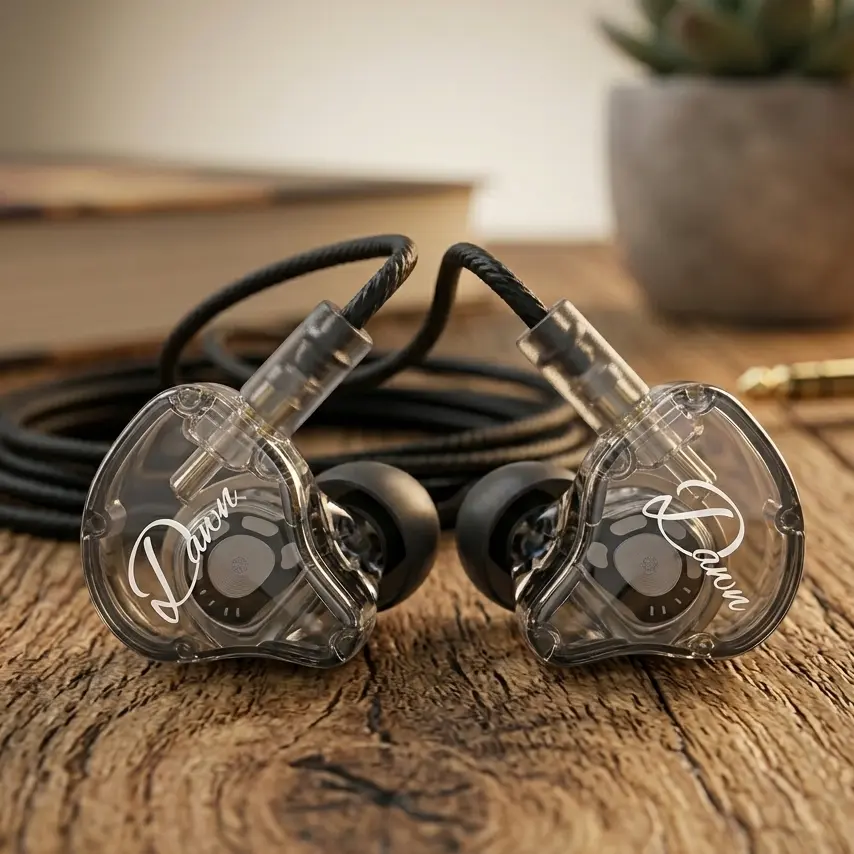 KZ Dawn In-Ear Headphones with Clear Transparent Design and Comfortable Fit for Music Lovers