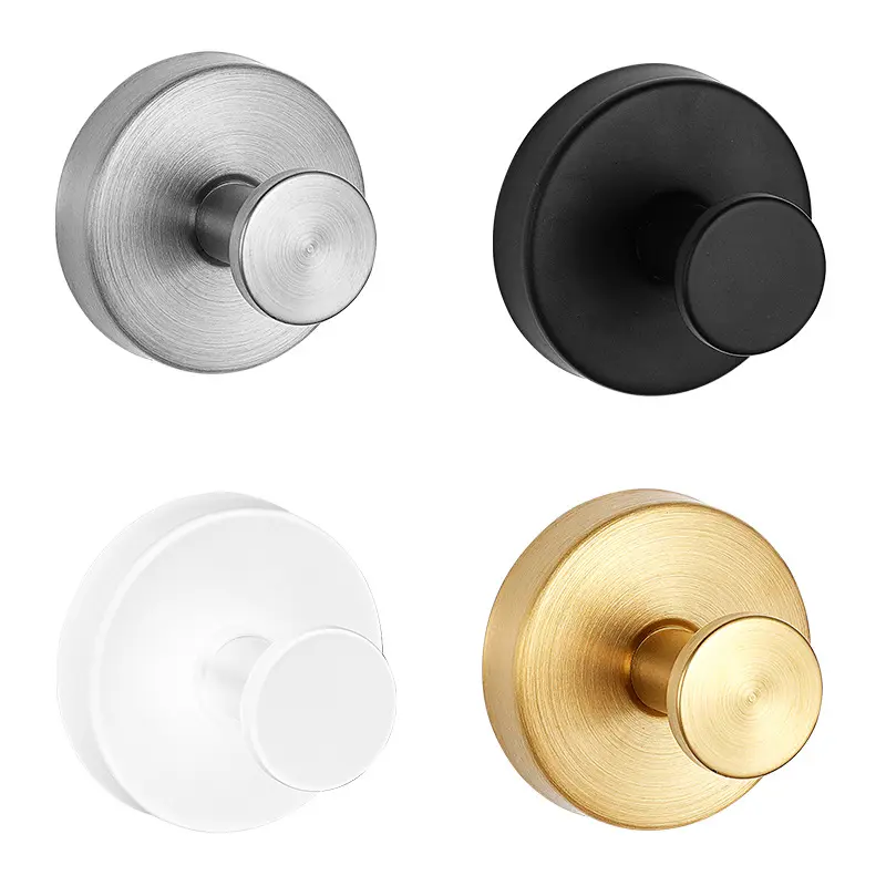 4-Pack Suction Cup Hooks - Rust-Resistant Stainless Steel TPU Bathroom Organizer, No-Drill Damage-Free Mounting Hooks & Rails, Easy to Install Vacuum Lock Twist for Smooth Surfaces, Dorm Essentials