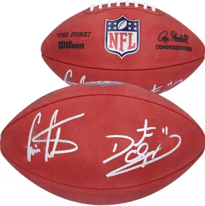 Daunte Culpepper and Cris Carter Minnesota Vikings Autographed Duke Full Color Football - Fanatics Authentic Certified