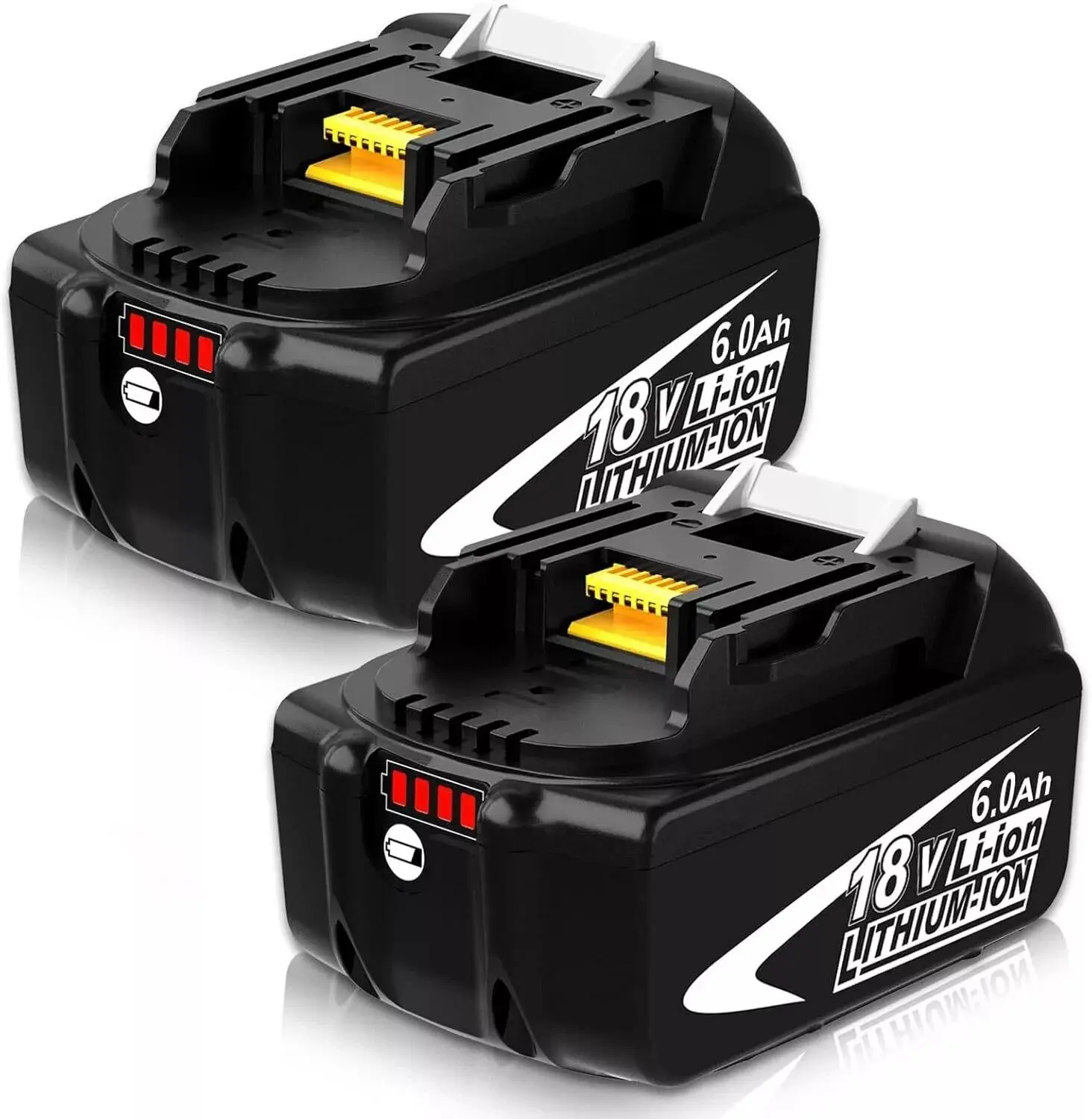 2X 6.0AH Replacement Battery For Makita BL1860B 18V Li-Ion Battery BL1830 BL1850