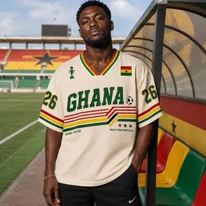 Ghana 2026 Retro Football Jersey, Personalized Black Stars Soccer Tee, Fan Apparel, Gift For Fan  J6V