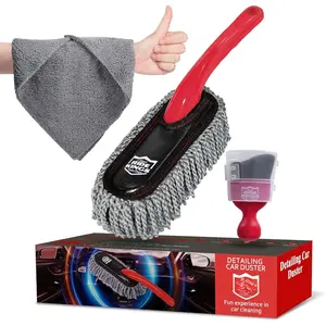 Duster Interior Detailing Kit (3 Packs),Scratch Free,Microfiber Towels Interior/Exterior Cleaning,Detailing Tools, Gifts for Men Women