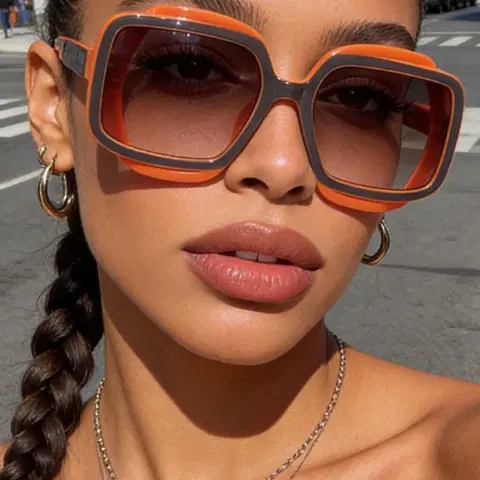 Unisex Vintage Trendy Y2K Style Sunglasses, Retro Outdoor Sports Sunglasses, Fashionable Sunglasses for Men & Women for Everyday Use, Trendy Casual Sunglasses, Summer Trendy Sunglasses, Stylish Sunglasses, Trendy Square Sunglasses, Stylish Shades