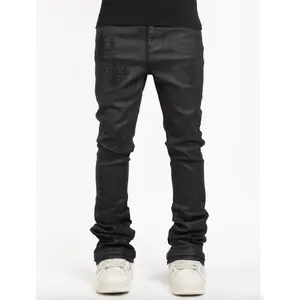 Guapi Obsidian Black Icon Embellished Denim Jeans
