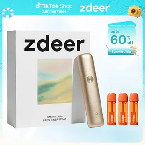 zdeer Smart Electronic Oral Spray ,Instant Fresh Breath Device with Replaceable Flavor Pods, Portable Nano-Mist Mouth Refresher for Travel, Dates & Daily Routine, Self-Care Wellness Gift#Summervibes