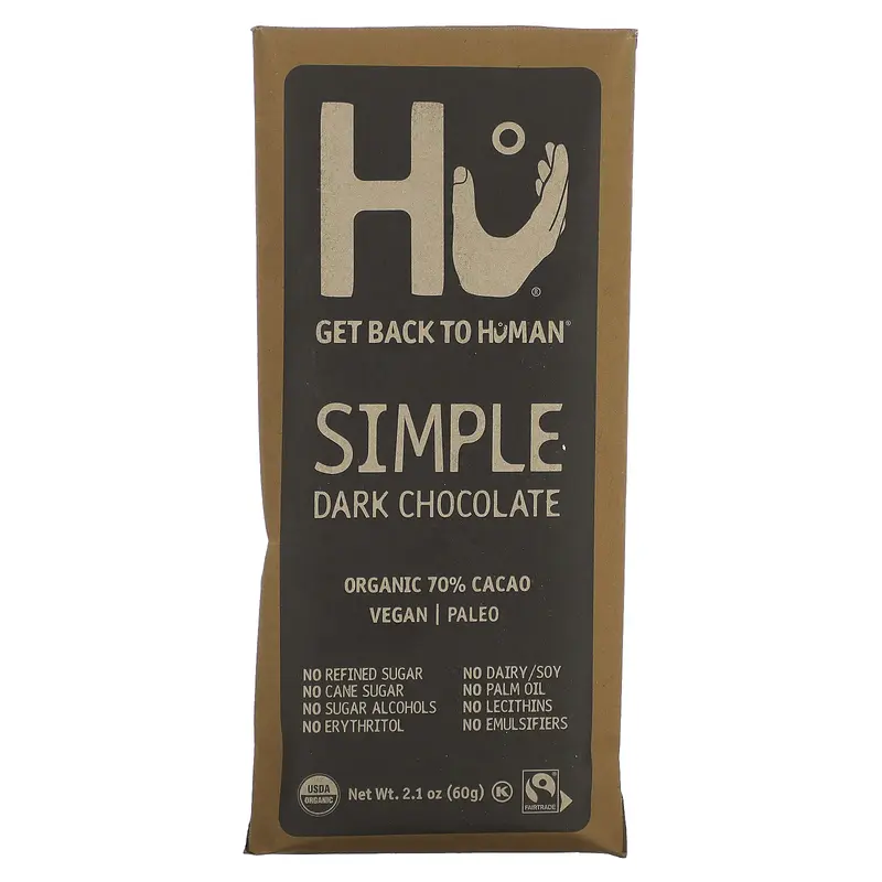 Hu Simple Dark Chocolate, 2.1 oz (60 g)