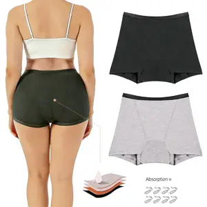 AONOX Women’s Period Underwear 80ml Heavy Flow Leakproof Cotton Boyshorts Full Coverage