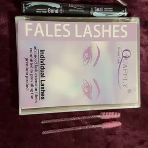 Individual False Eyelashes Diy Lash Kit, Diy Eyelash Extensions, Waterproof clusters lashes, Eyelash Set, Eyelashes Custers with Eyelash Glue Cosmetic Kit, Eye Makeup Enhancement, Self Adhesive Lash Clusters