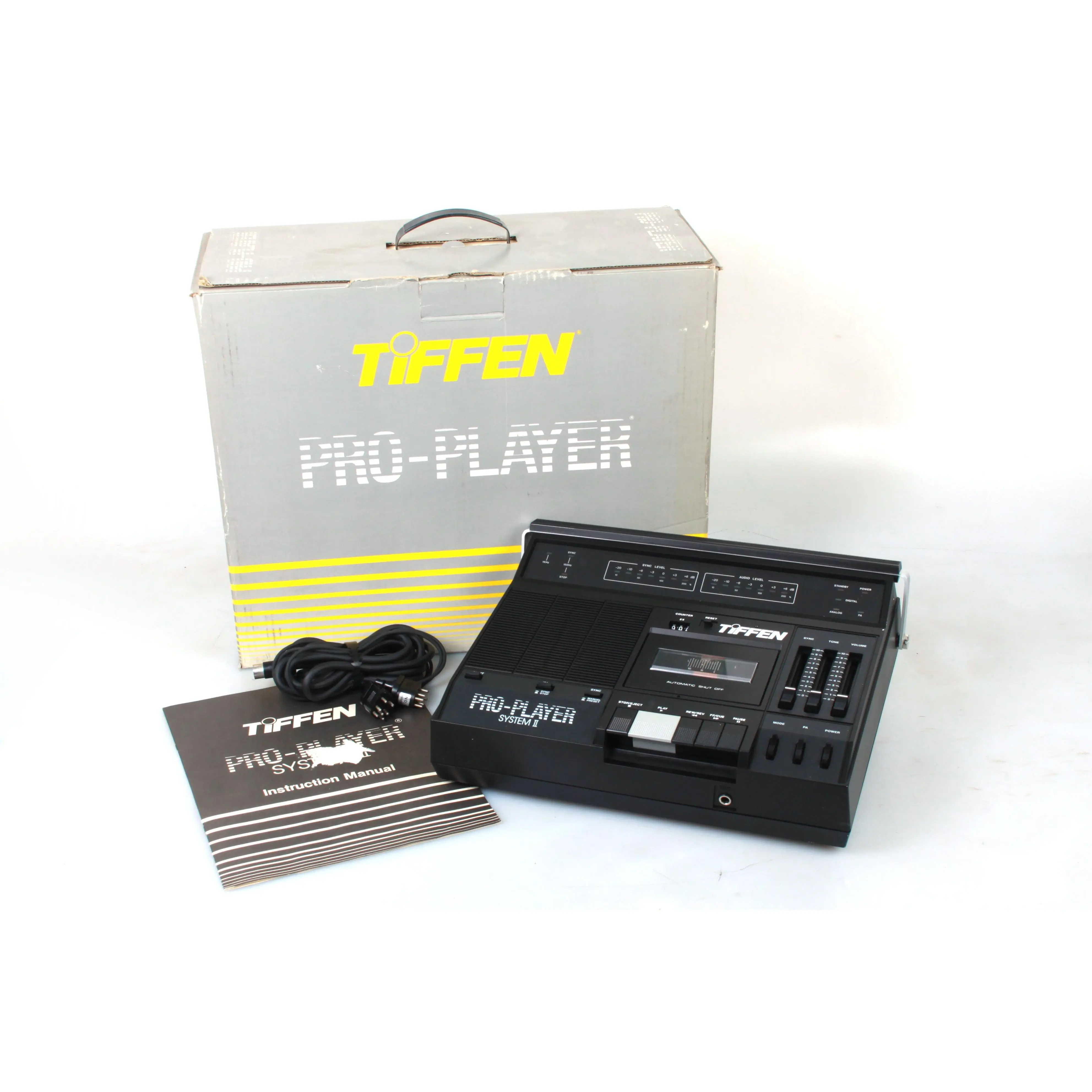 Pro-Player System II Tiffen Vintage Tape Recorder Dictaphone