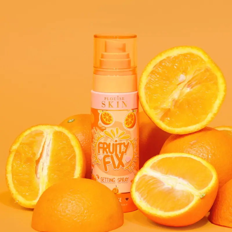 P.Louise Fruity Fix Dewy Vitamin C Setting Spray, Strawberry-Scented, Lightweight Oil-Control Cosmetic for Flawless Long-Lasting Makeup