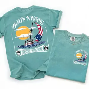 [Comfort Colors] Boats'n Hoez Summer Step Brothers Movie Tee, Vintage Retro Summer T-Shirt, Classic Shirt, Gift For Her, Funny Movie