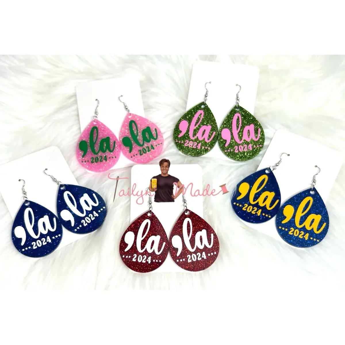 Ladies Kamala Glitter Earrings - Perfect for Any Occasion