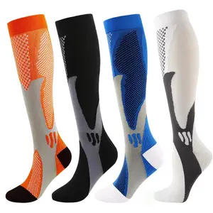 Running Men Women Compression Socks For Football Anti Fatigue Pain Relief 20-30 Mmhg Black Compression Socks Fit For Sport Socks