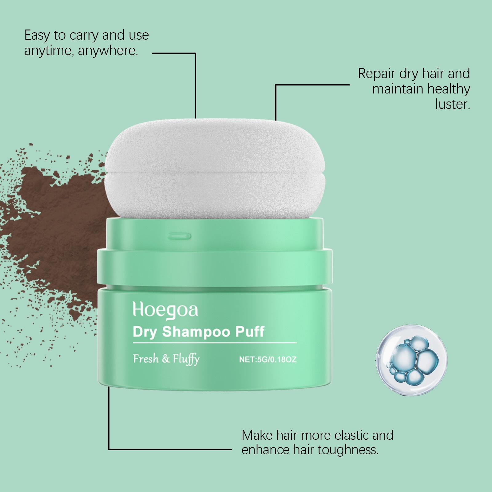 Dry shampoo Treat Dry Shampoo Puff Non-Aerosol & Talc-Free Root Refresh & Oil Absorption Volumizing Powder Vegan & Cruelty-Free(0.18oz)