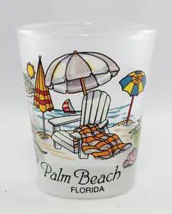 Palm Beach Florida Beach Chair Shot Glass