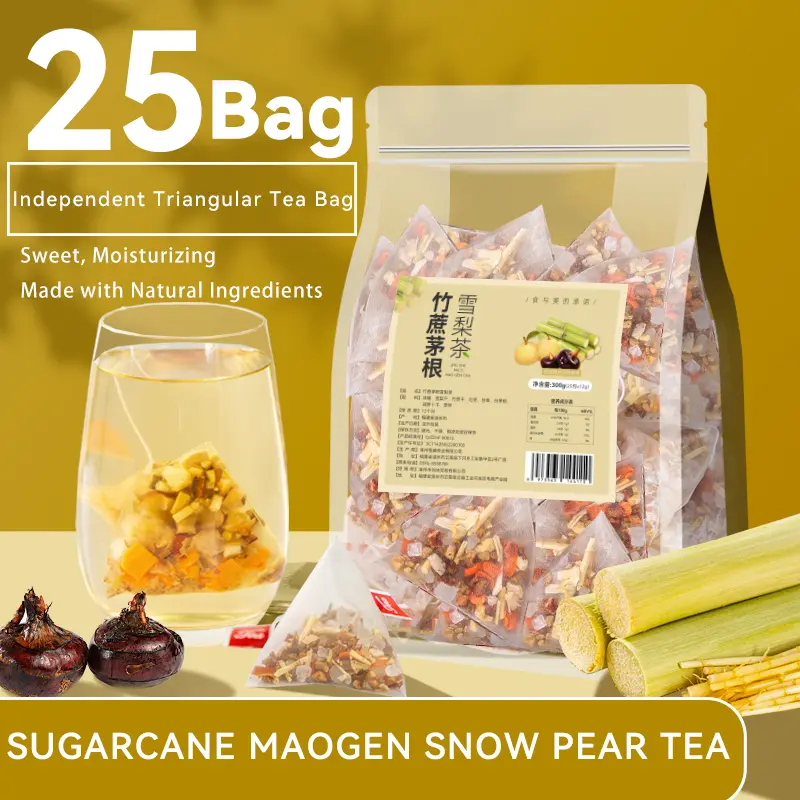 300g Natural Fruit，vegetable & Licorice Tea Gift Set,Natural Fruit & Herbal Infusion with Dried Carrot, Water Chestnut, Jujube & Licorice, Refreshing & Healthy