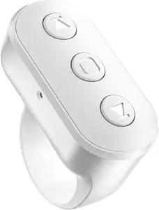 Wireless Ring Phone Zoom Remote for Iphone Android Camera Accessories, Phone Front/Rear Camera Flip Shutter, Content Creator Must Have Selfie Essentials for Tiktok Youtube Photo Video Recording Kefotic