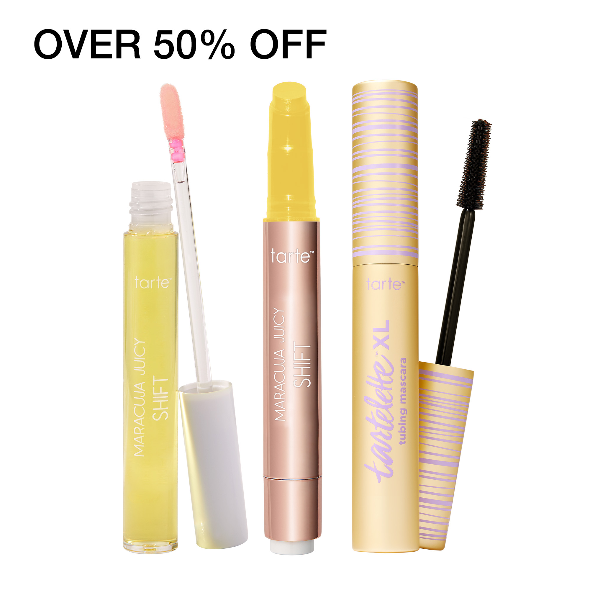 tarte main squeeze must-haves - maracuja juicy lip & tubing mascara